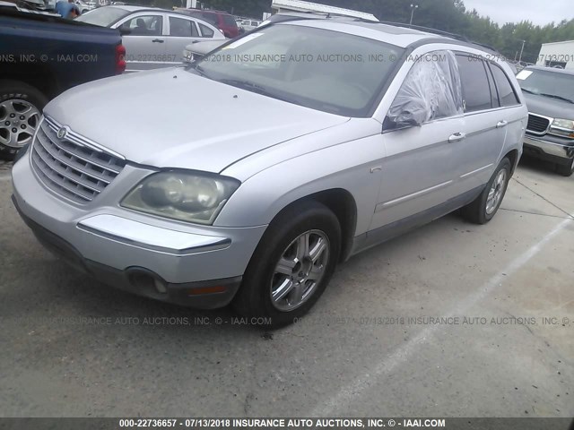 2C4GM68415R287181 - 2005 CHRYSLER PACIFICA TOURING SILVER photo 2