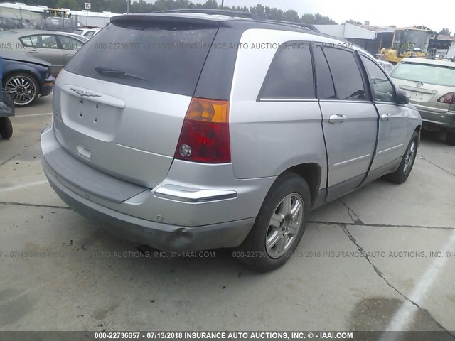 2C4GM68415R287181 - 2005 CHRYSLER PACIFICA TOURING SILVER photo 4