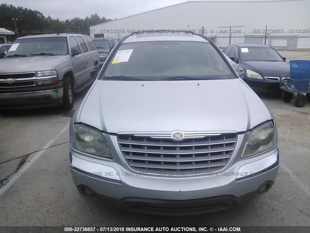 2C4GM68415R287181 - 2005 CHRYSLER PACIFICA TOURING SILVER photo 6