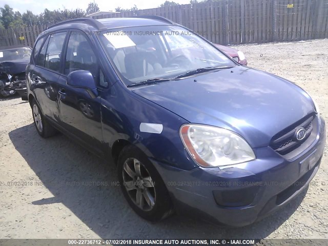 KNAFG525687184310 - 2008 KIA RONDO LX/EX BLUE photo 1