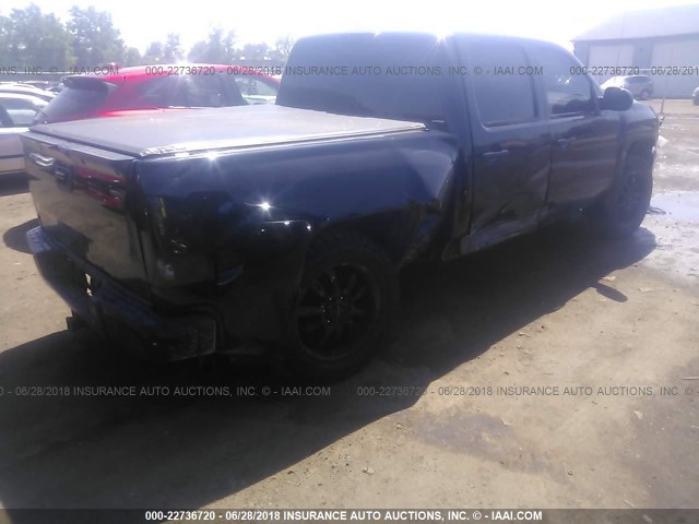 2GCEK13M071620835 - 2007 CHEVROLET SILVERADO K1500 CREW CAB BLACK photo 4