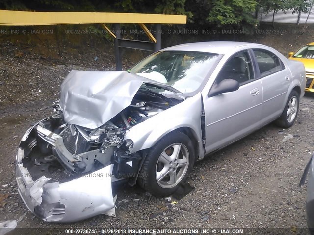 1B3EL46J75N672539 - 2005 DODGE STRATUS SXT SILVER photo 2