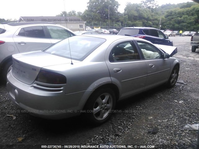 1B3EL46J75N672539 - 2005 DODGE STRATUS SXT SILVER photo 4