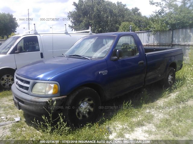 1FTRF2761WNB66941 - 1998 FORD F250 BLUE photo 2