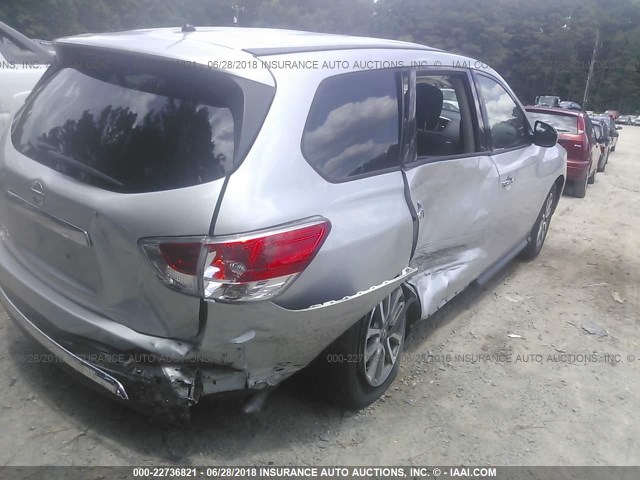 5N1AR2MN1DC673701 - 2013 NISSAN PATHFINDER S/SV/SL/PLATINUM 银色 照片 4