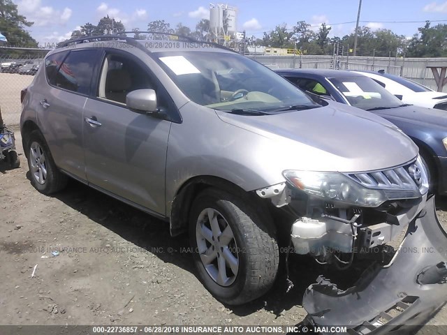 JN8AZ1MU4AW015990 - 2010 NISSAN MURANO S/SL/LE GOLD photo 1