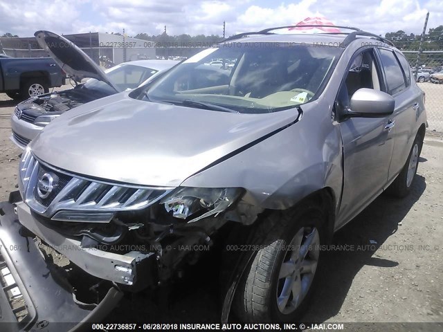 JN8AZ1MU4AW015990 - 2010 NISSAN MURANO S/SL/LE GOLD photo 2