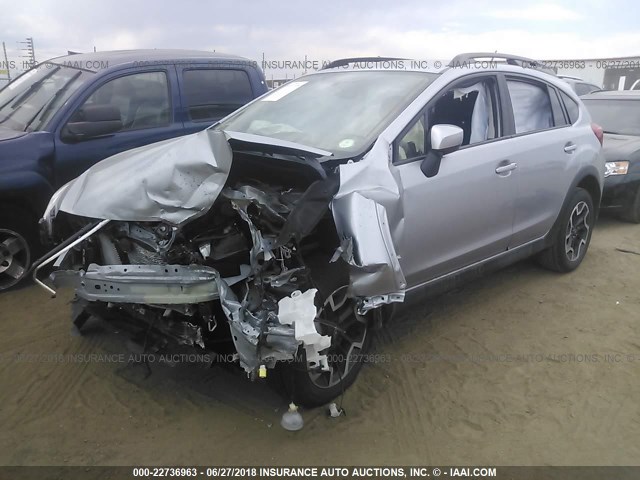 JF2GPABC7H8222797 - 2017 SUBARU CROSSTREK PREMIUM ვერცხლისფერი ფოტო 2