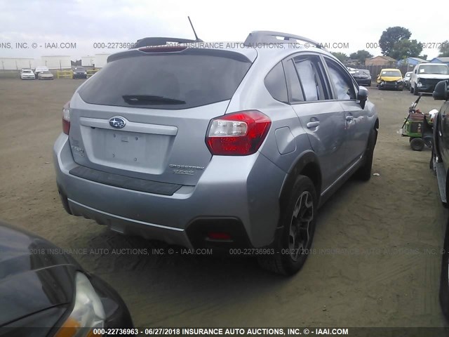 JF2GPABC7H8222797 - 2017 SUBARU CROSSTREK PREMIUM ვერცხლისფერი ფოტო 4