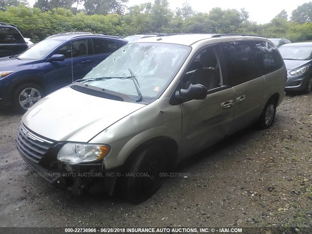 2A4GP44R36R846738 - 2006 CHRYSLER TOWN & COUNTRY LX TAN photo 2