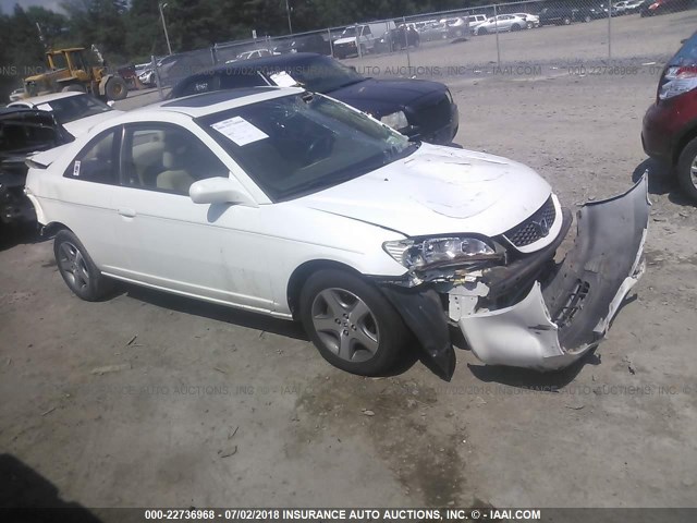 1HGEM21944L056399 - 2004 HONDA CIVIC EX WHITE photo 1