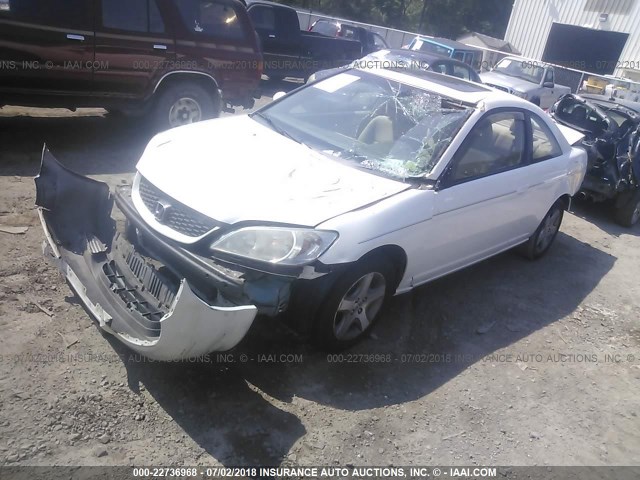 1HGEM21944L056399 - 2004 HONDA CIVIC EX WHITE photo 2