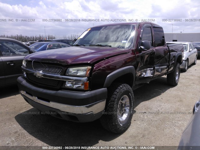 1GCHK29U93E135676 - 2003 CHEVROLET SILVERADO K2500 HEAVY DUTY PURPLE photo 2