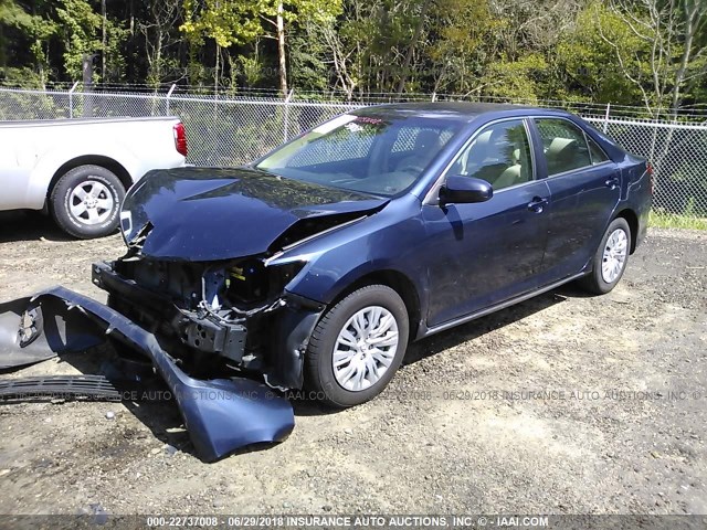 4T4BF1FK7ER395222 - 2014 TOYOTA CAMRY L/SE/LE/XLE 蓝色 照片 2
