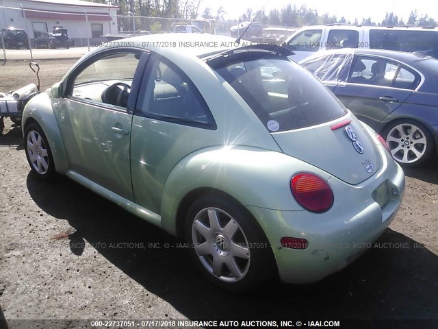 3VWDD21C31M454426 - 2001 VOLKSWAGEN NEW BEETLE GLX 绿色 照片 3