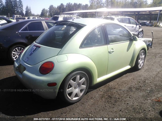 3VWDD21C31M454426 - 2001 VOLKSWAGEN NEW BEETLE GLX 绿色 照片 4