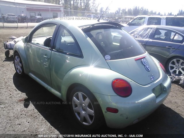 3VWDD21C31M454426 - 2001 VOLKSWAGEN NEW BEETLE GLX 绿色 照片 6