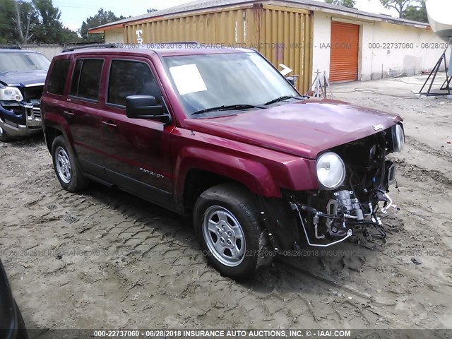 1C4NJPBB2GD790883 - 2016 JEEP PATRIOT SPORT RED photo 1