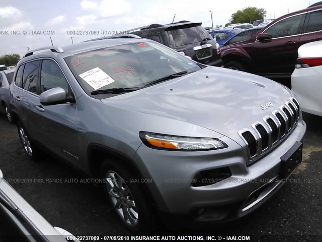 1C4PJLDS8HW662040 - 2017 JEEP CHEROKEE LIMITED GRAY photo 1