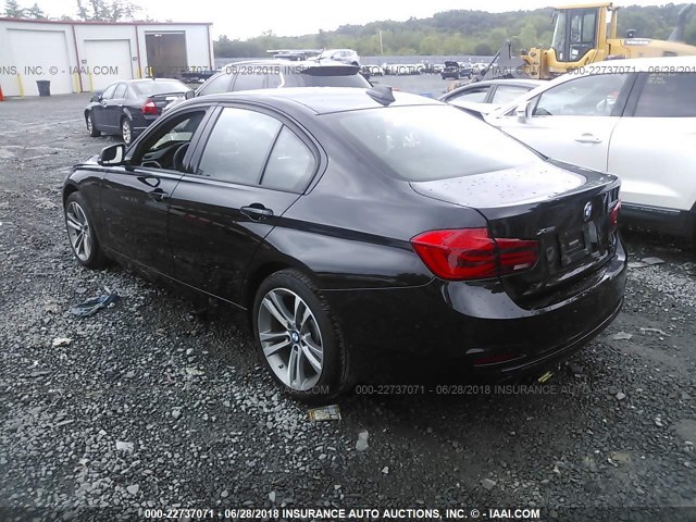 WBA8E3G59GNU01189 - 2016 BMW 328 XI SULEV BLACK photo 3