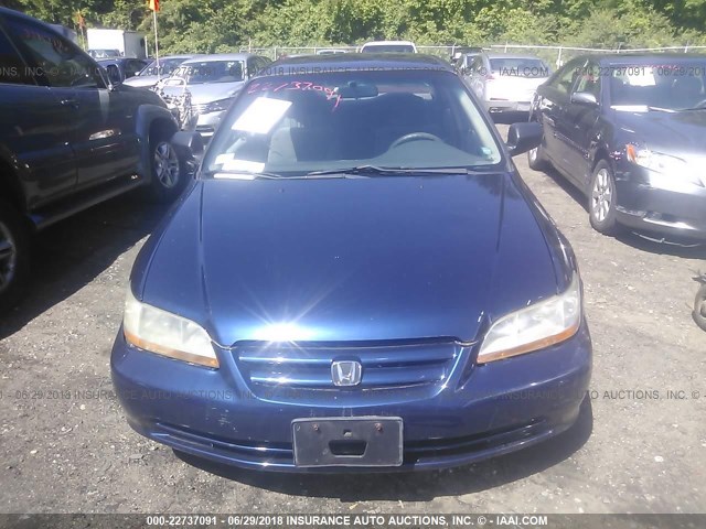 1HGCF86602A123589 - 2002 HONDA ACCORD VALUE BLUE photo 6