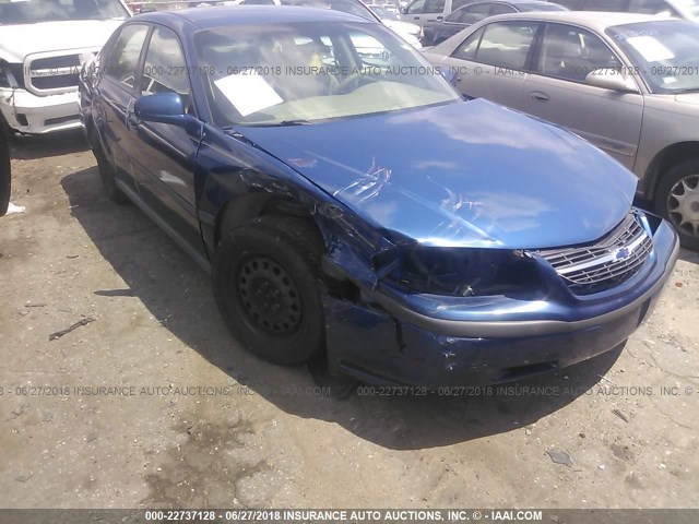 2G1WF52E149352197 - 2004 CHEVROLET IMPALA BLUE photo 6