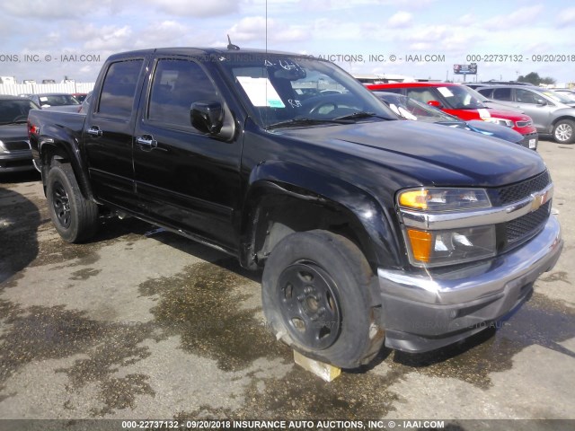 1GCHSDFE8C8165369 - 2012 CHEVROLET COLORADO LT BLACK photo 1