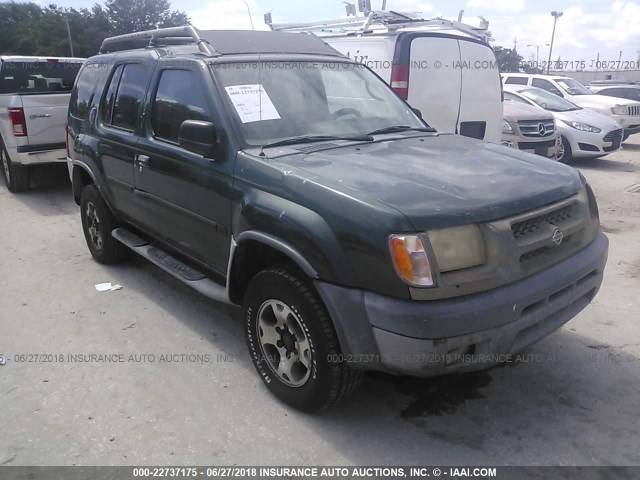 5N1ED28T9YC556236 - 2000 NISSAN XTERRA XE/SE GREEN photo 1