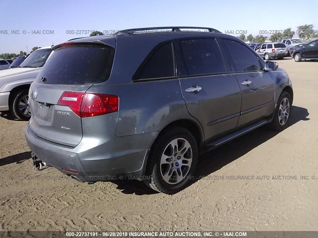 2HNYD28488H516392 - 2008 ACURA MDX TECHNOLOGY SILVER photo 4