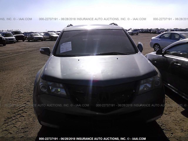 2HNYD28488H516392 - 2008 ACURA MDX TECHNOLOGY SILVER photo 6