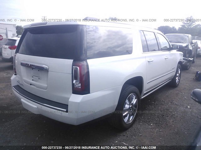 1GKS2HKJXGR276901 - 2016 GMC YUKON XL DENALI WHITE photo 4