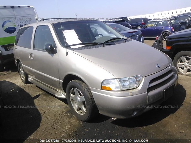 4N2ZN16TX2D810213 - 2002 NISSAN QUEST SE TAN photo 1