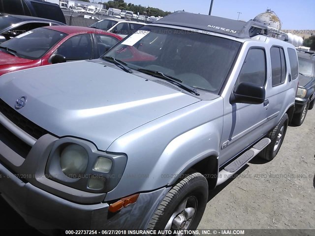 5N1ED28Y02C563272 - 2002 NISSAN XTERRA XE/SE SILVER photo 2