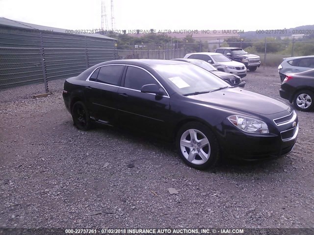 1G1ZB5E07CF185732 - 2012 CHEVROLET MALIBU LS BLACK photo 1