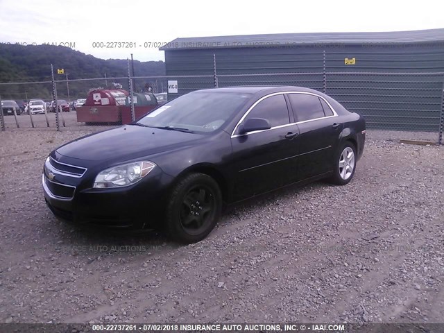 1G1ZB5E07CF185732 - 2012 CHEVROLET MALIBU LS BLACK photo 2