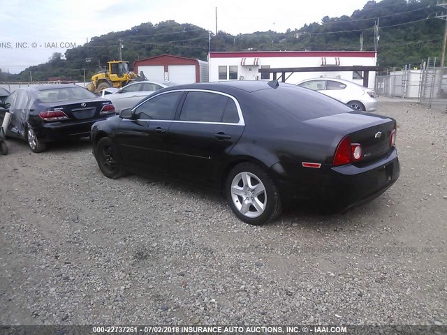 1G1ZB5E07CF185732 - 2012 CHEVROLET MALIBU LS BLACK photo 3