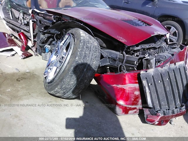 1G1YD3D74E5113811 - 2014 CHEVROLET CORVETTE STINGRAY/2LT MAROON photo 6