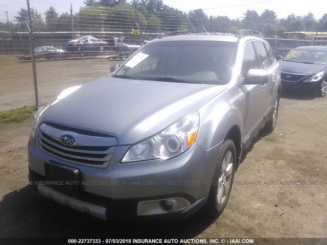 4S4BRBKC7B3371879 - 2011 SUBARU OUTBACK 2.5I LIMITED GRAY photo 2