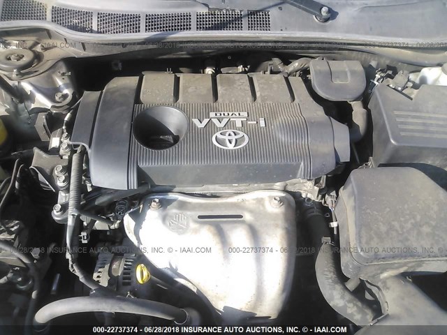 4T1BF3EK0AU052298 - 2010 TOYOTA CAMRY SE/LE/XLE ვერცხლისფერი ფოტო 10