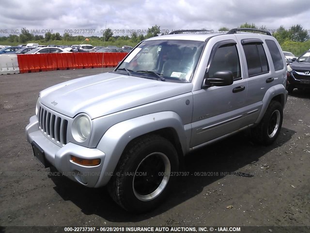 1J4GL58K74W189557 - 2004 JEEP LIBERTY LIMITED SILVER photo 2