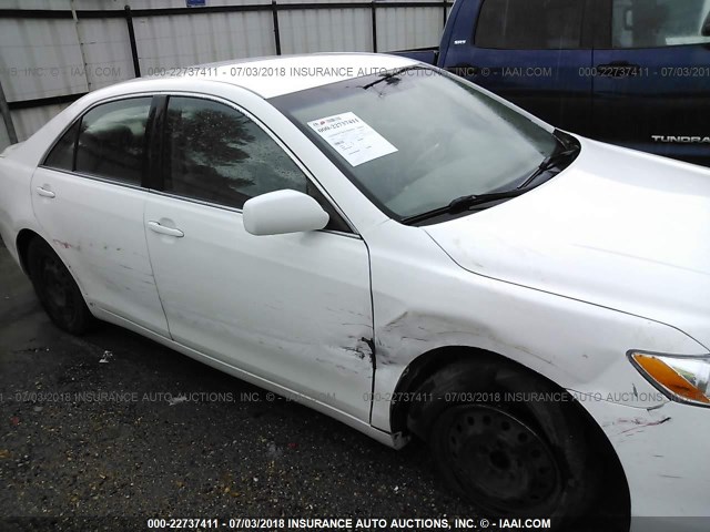 4T1BE46K99U810111 - 2009 TOYOTA CAMRY SE/LE/XLE WHITE photo 6
