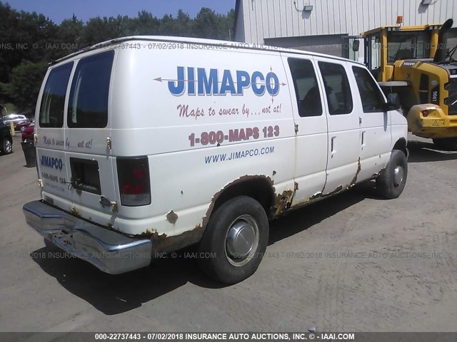 1FTNE24WX5HA33209 - 2005 FORD ECONOLINE E250 VAN WHITE photo 4