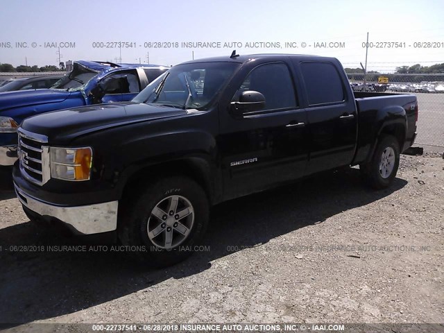 3GTP2VE74CG108374 - 2012 GMC SIERRA K1500 SLE BLACK photo 2