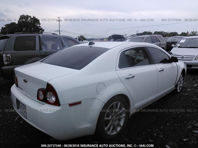 1G1ZG5E71CF139800 - 2012 CHEVROLET MALIBU LTZ 白色 照片 4