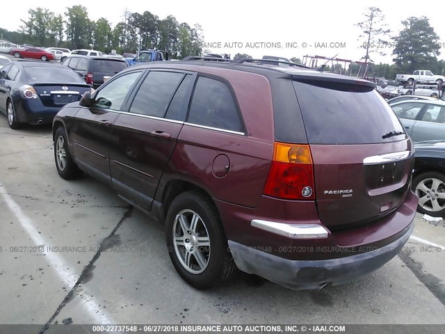 2A8GM68X97R126759 - 2007 CHRYSLER PACIFICA TOURING BURGUNDY photo 3