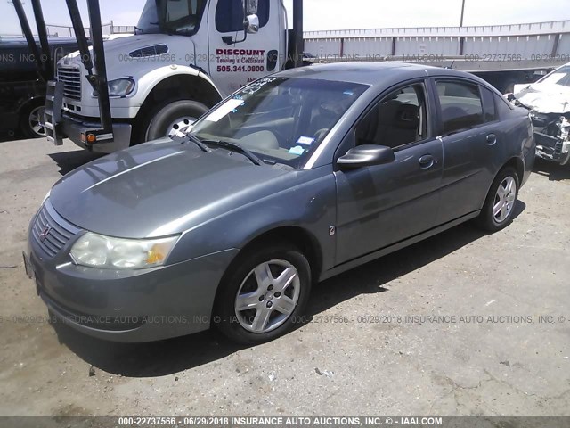 1G8AJ55F07Z103737 - 2007 SATURN ION LEVEL 2 GRAY photo 2