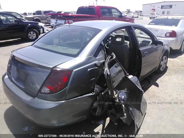 1G8AJ55F07Z103737 - 2007 SATURN ION LEVEL 2 GRAY photo 4