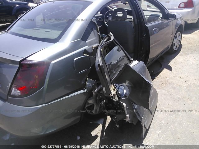 1G8AJ55F07Z103737 - 2007 SATURN ION LEVEL 2 GRAY photo 6