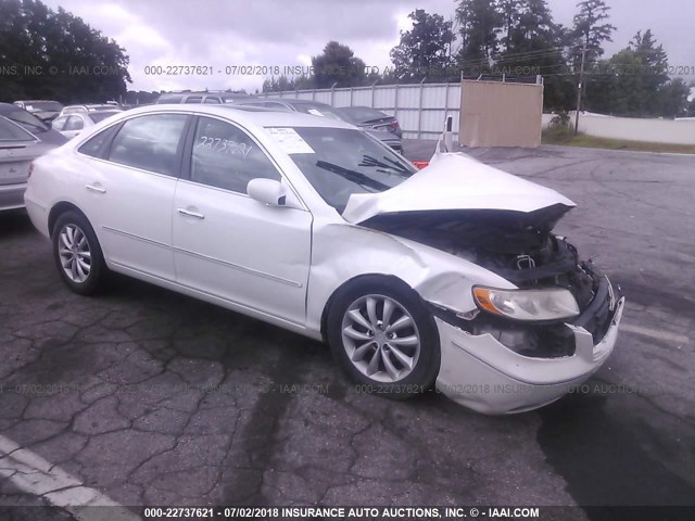 KMHFC46F47A201517 - 2007 HYUNDAI AZERA SE/LIMITED WHITE photo 1