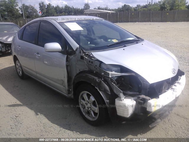 JTDKB20U663171960 - 2006 TOYOTA PRIUS SILVER photo 1